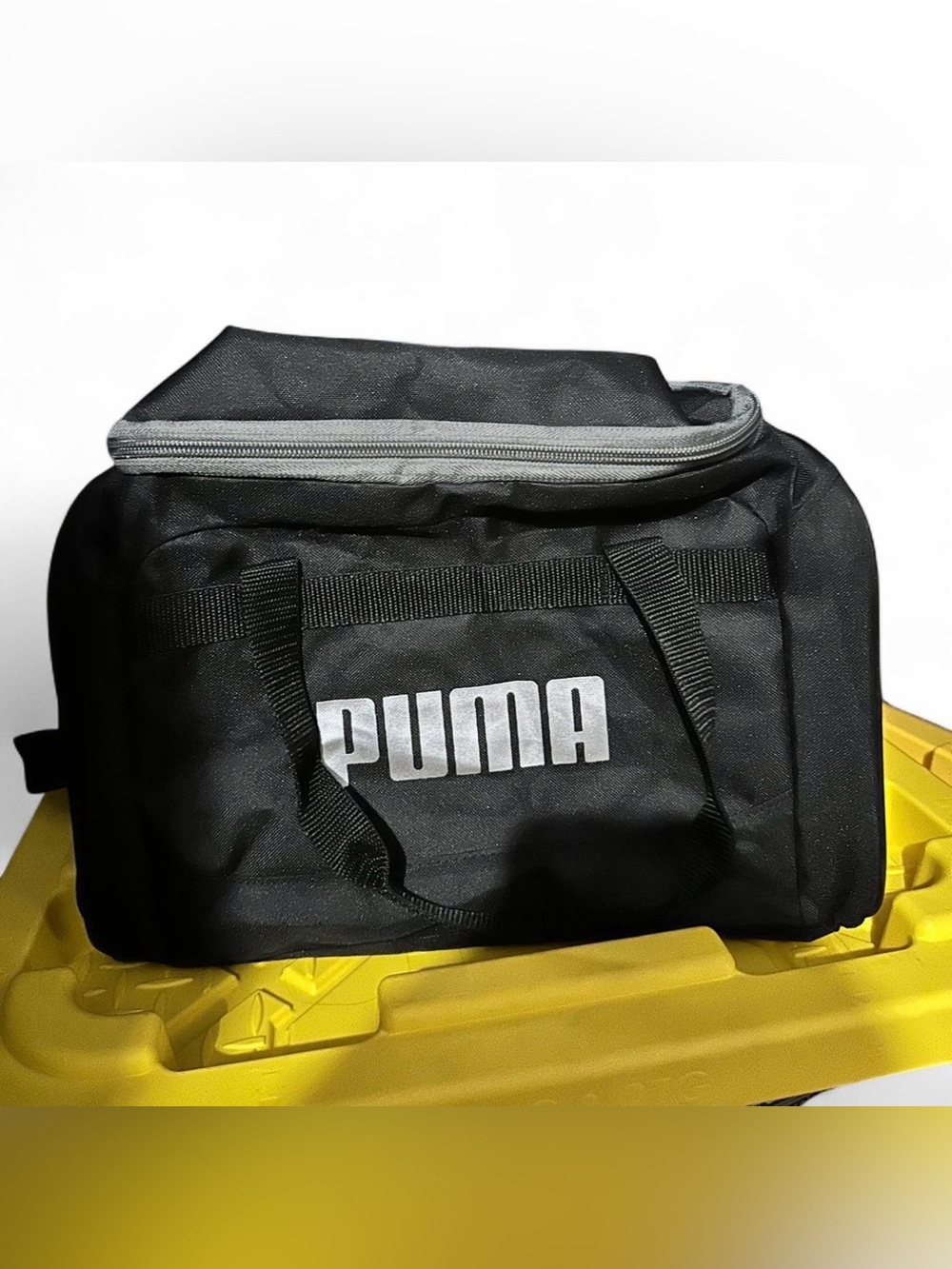 PUMA Black Logo Duffel Bag